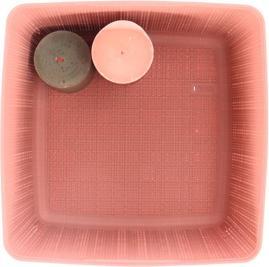 Image du produit Curver Panier de rangement en cube de jute 17L Rose Dawn (1 x, 27 x 27 x 28 cm)