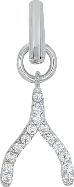 Amor Charms für Damen, 925 Sterling Silber, Zirkonia synth. (Silber 925)