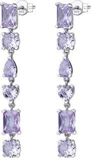 Rosato Luxury silver earrings with purple zircons Gemma RZGE21