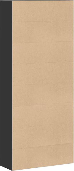 Actual product image VidaXL Bücherregal Bücherschrank Standregal Raumteiler Schwarz Holzwerkstoff (80 x 30 x 189 cm)