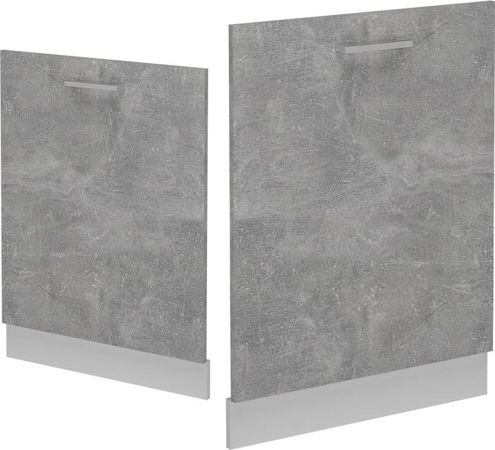 Actual product image Vichy Geschirrspülblende R-Line, Beton/Weiss, 60 cm, AP Anthrazit