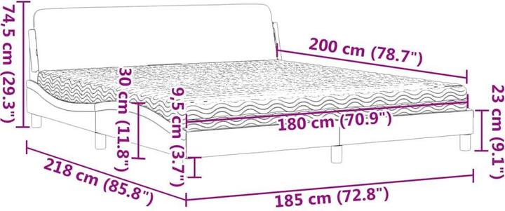 Image du produit VidaXL Khloe (180 x 200 cm)