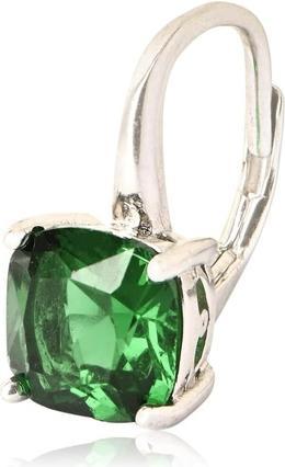 Produktbild Brilio Silver - Fashion silver earrings with green zircons EA301WG