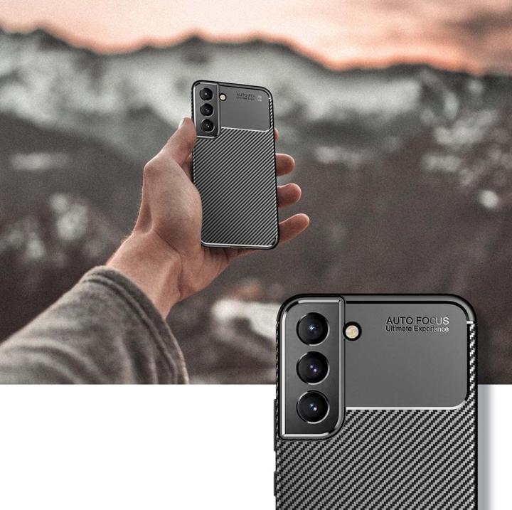 Immagine prodotto Screenguard Custodia Samsung Galaxy S22 Cover Carbon Design TPU (Samsung Galaxy S22+)