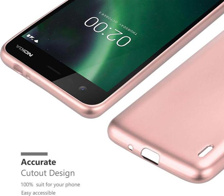 Actual product image Cadorabo TPU Matt Metallic Cover (Nokia 2)