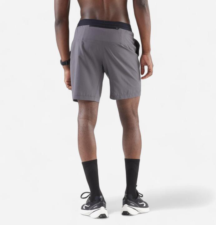 Actual product image Kalenji Short de running respirant Homme - KIPRUN Run 500 Dry Gris (S)