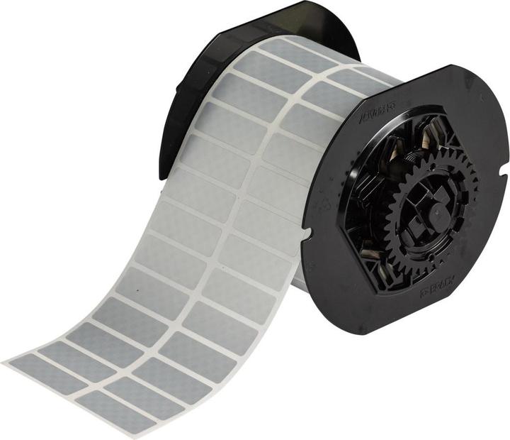 Actual product image Brady B33 Series tamper-proof labels made of metallised polyester