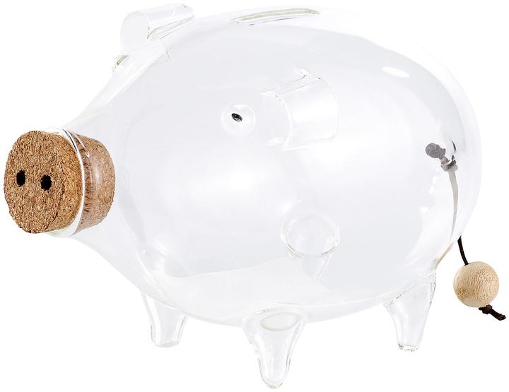 Produktbild Carlo Milano Deko XL Sparschwein aus glas, 21 cm