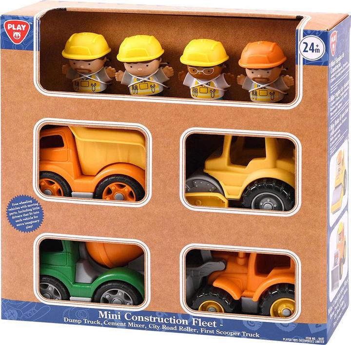 Immagine prodotto Play Mini veicoli da costruzione con figure, 8 pezzi.
