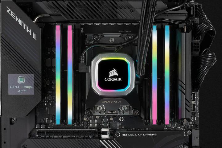 Actual product image Corsair Vengeance RGB Pro SL (4 x 16GB, 3600 MHz, DDR4-RAM, DIMM)