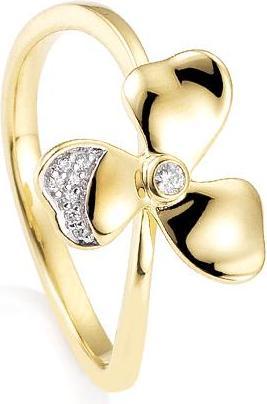 Image du produit Breuning BAGUE - BRILLE. 0,05 Ct. H/si (59, Or 750/18 K)