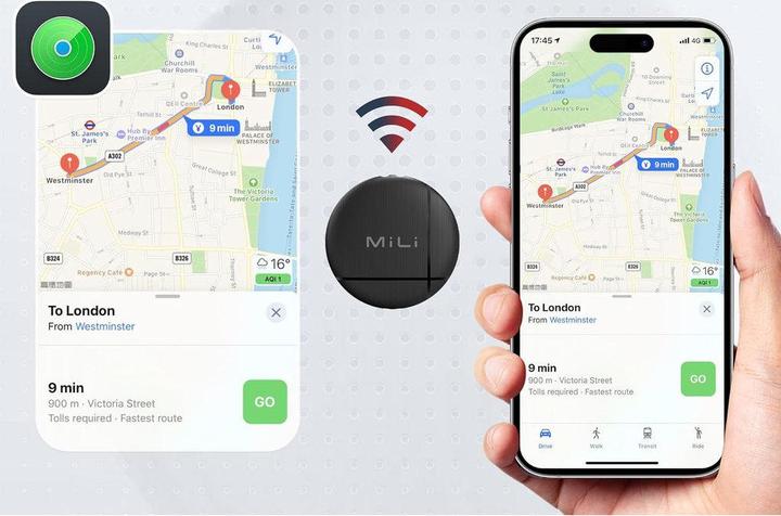 Produktbild Mili LiTag Android - Black - 1 Pack