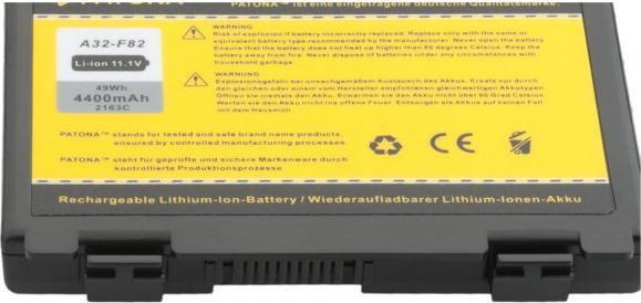 Actual product image ASUS Bateria Whitenergy A32-F82 A32-F52 (06947) (4400 mAh)