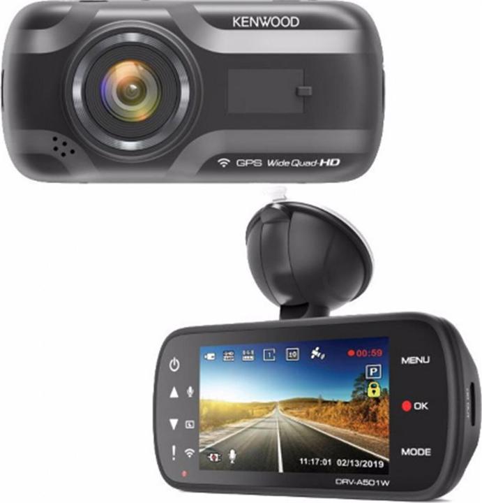 Actual product image Kenwood Corp. DRV-A501W (Accelerometer, GPS receiver, Wi-Fi, WQHD)