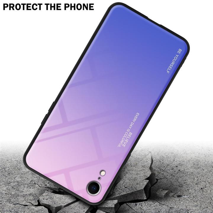 Produktbild Cadorabo TPU 2 Farben Glas Cover (Apple iPhone XR)