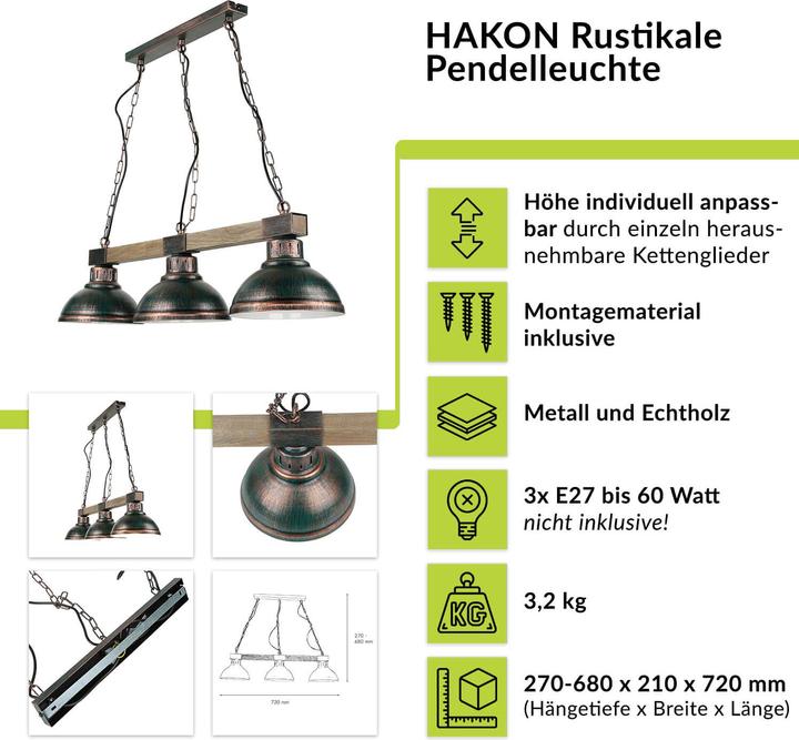 Immagine prodotto Licht-Erlebnisse Hakon (E27)
