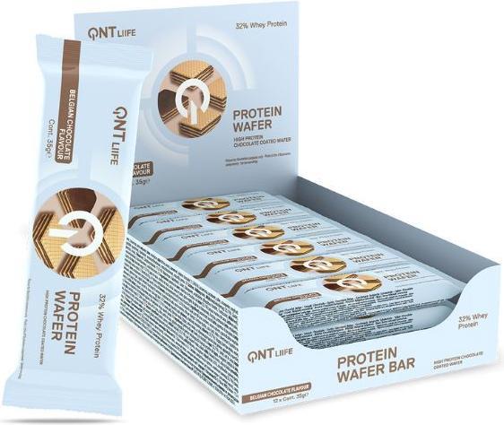 Actual product image QNT Wafer Bar (Belgian chocolate, 12 pcs., 35 g)