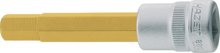 Actual product image HAZET Screwdriver socket 8801A-3/16 ∙ Square, hollow 10 mm (3/8 inch) ∙ Inside hexagon profile ∙ 3⁄… (3/16")