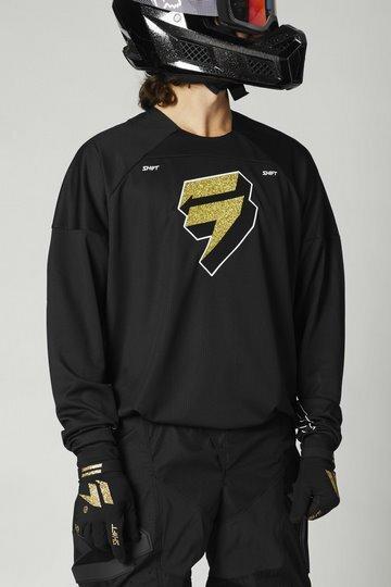 Shift Jersey White Label Flak Blk/Gld