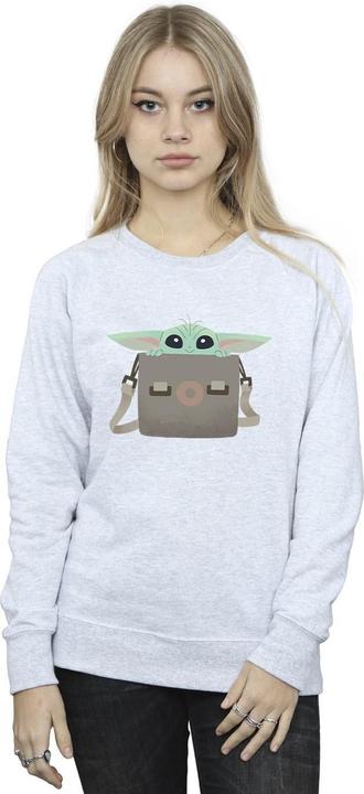 Actual product image Star Wars Womens/Ladies The Mandalorian Grogu Luggage Sweatshirt (M)