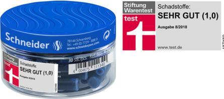 Actual product image Schneider Ink cartridge (ink cartridges, Royal blue)