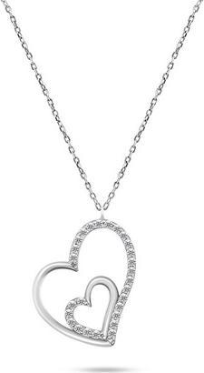 Image du produit Brilio Silver - Charmant collier en argent avec des coeurs NCL72W