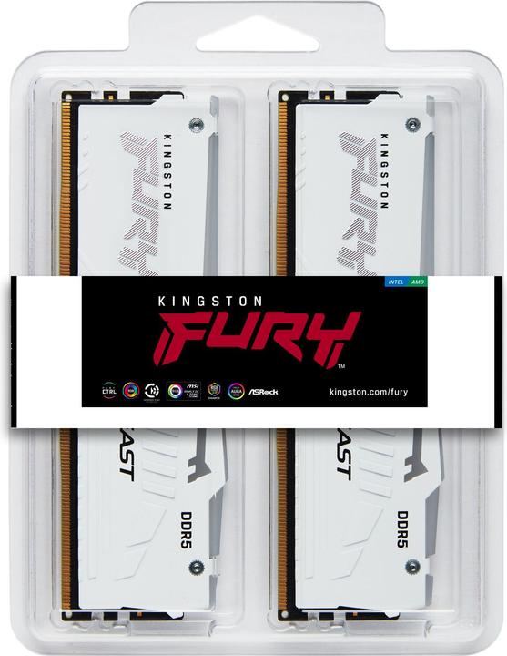 Produktbild Kingston FURY Beast RGB (2 x 32GB, 6400 MHz, DDR5-RAM, DIMM)