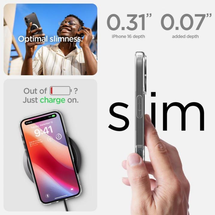 Produktbild Spigen Ultra Hybrid MAG iPhone 16 Plus Max 6,7" Magsafe biały/white ACS08075 (Apple iPhone 16 Plus)