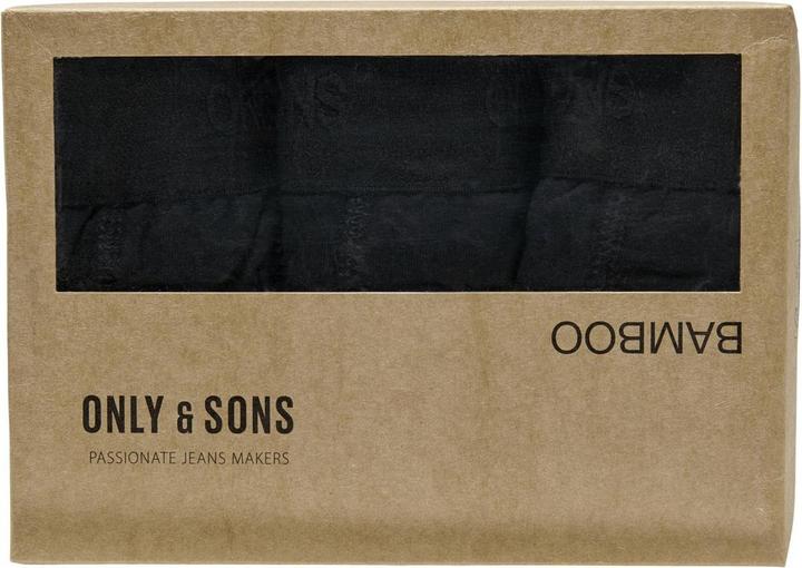 Produktbild Only & Sons Onsfitz Bamboo Boxer Logo 3-Pack Noos (L, 3er Pack)