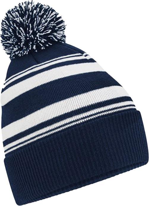 Actual product image Beechfield Unisex Adult Fan Striped Beanie