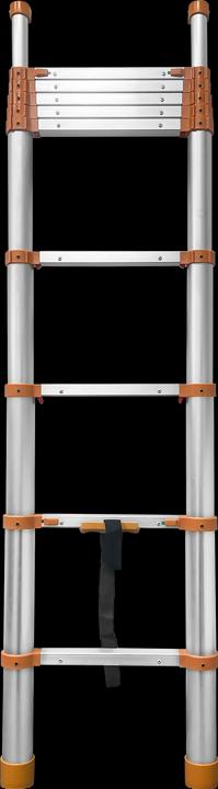 Produktbild CarTech Teleskopleiter 2.6m 1-tlg. Aluminium (Anlegeleiter, 48 cm)