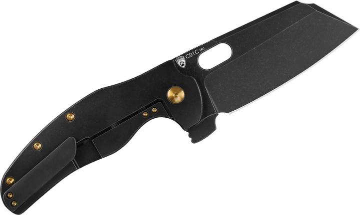 Actual product image Kizer Sheepdog C01C XL S35VN Titanium All Black (10 cm)