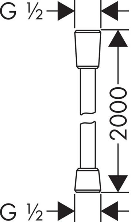 Produktbild hansgrohe AXOR Brauseschlauch 2,00 m (200 cm)