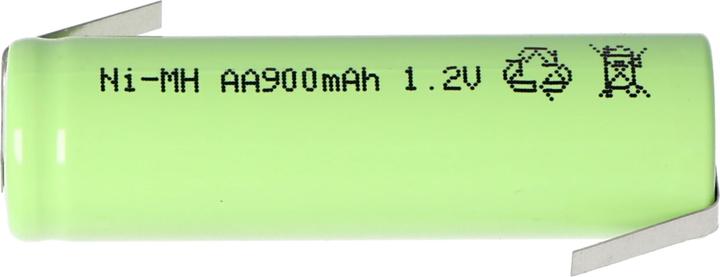 Immagine prodotto AccuCell Batteria ricaricabile Flat Top Mignon AA con capocorda a Z (1 pz., AA, 800 mAh, Batteria + Caricabatterie)
