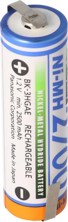 Immagine prodotto Panasonic Batteria ricaricabile Mignon AA Batteria ricaricabile HR-3U con capocorda di saldatura a Z (1 pz., AA, 2700 mAh)