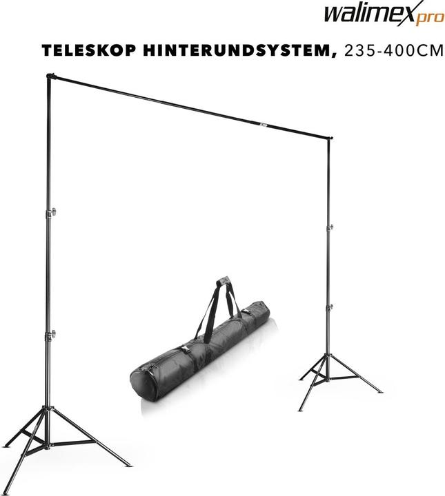 Actual product image Walimex Telescope background system 2.25-4m (400 cm, 256 cm)