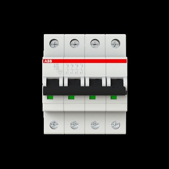 Actual product image ABB S200 MCB 25A 4 Pole Type B 6kA