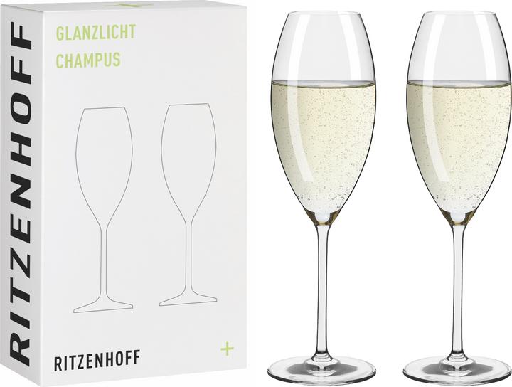 Produktbild Ritzenhoff Glanzlicht Sektglas 2er Set (32.50 cl, 2 Gläser, Sektgläser)