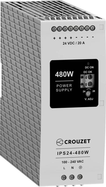 Actual product image Crouzet Industrial power supply 24V 20A 480W Contents 1pc.