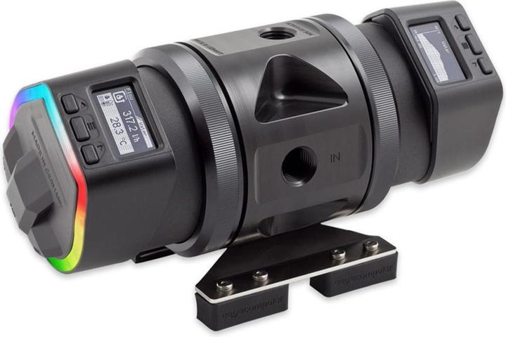 Actual product image Aqua Computer Aquacomputer ULTITOP DUAL D5 pump adapter for two D5 pumps, G1/4