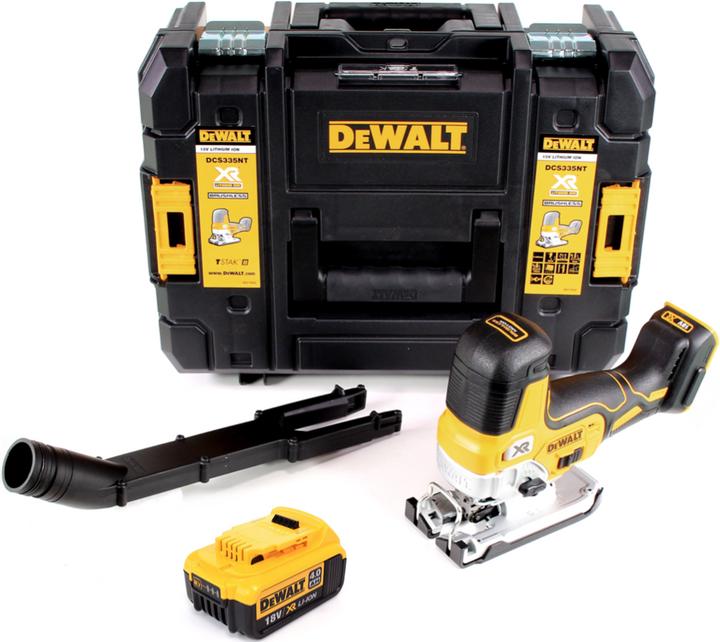 Actual product image DeWalt DCS 335 NT Scie sauteuse sans fil 18V + 1x battery 4,0 Ah + Coffret TSTAK - sans chargeur