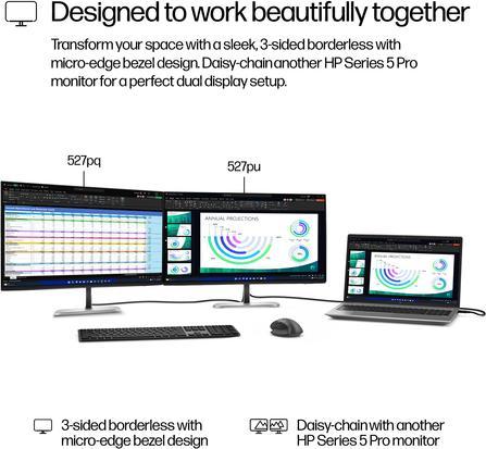 Actual product image HP 527pu (2560 x 1440 pixels, 27")