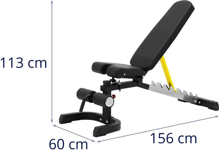 Actual product image Gymrex Incline Bench - up to 150 kg - adjustable - 80 - 180° inclination - foldable