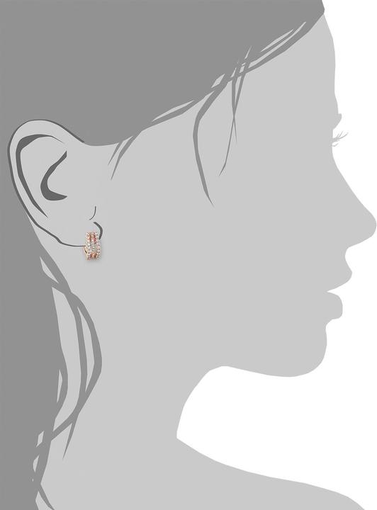 Actual product image Amor Creoles (Silver, Zirconia)