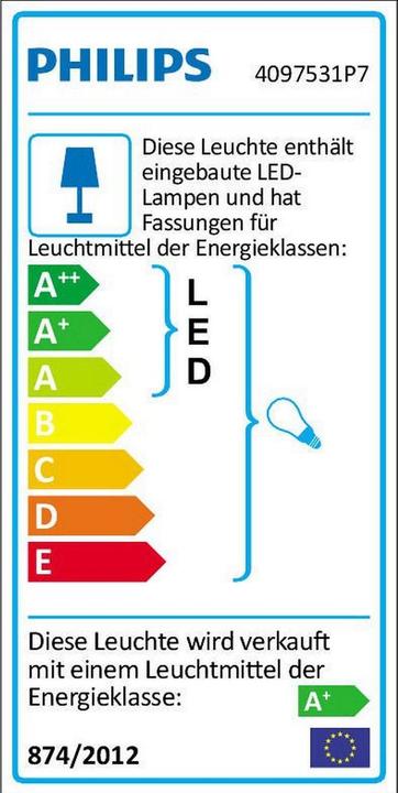 Energie-Label Philips Hue Felicity Basis (806 lm, E27)