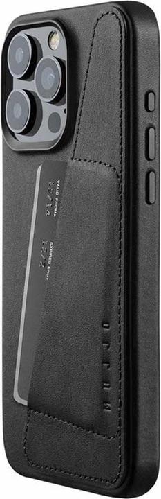 Mujjo Full Leather Wallet Suitable for iPhone 15 Pro Max - Black |black (Apple iPhone 15 Pro Max)