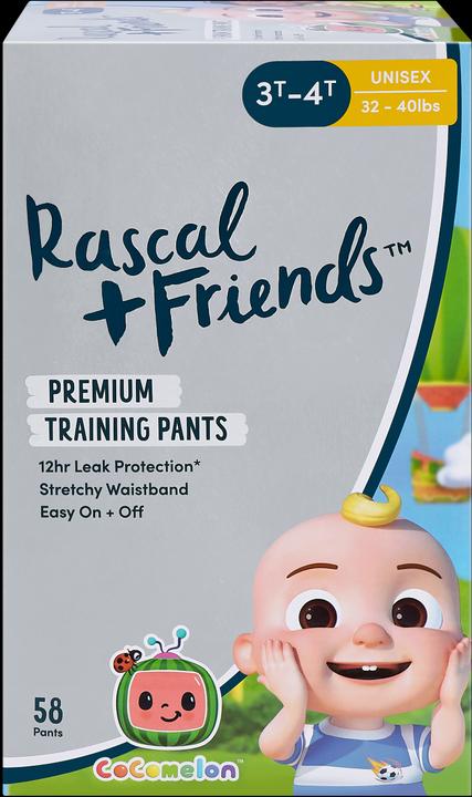 Actual product image Rascal+Friends RASCAL + FRIENDS Pants 5 size, 58pcs, 13-18 kg, 93594 (Size 5, Pack, 58 Piece)