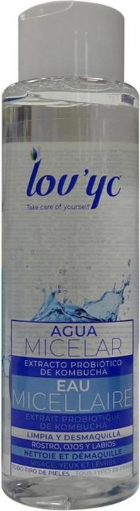 Actual product image Lov'yc LOVYC Probiotic Kombucha Micellar Water for Face Eyes and Lips 500ml (Blackhead remover, 500 ml)