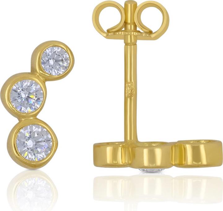 Actual product image Muau Stud earrings (750/18 K Yellow gold)