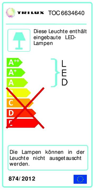 Energie-Label Trilux LED-Rasteranbauleuchte RPV 1500 Atirion D-L #6634640 (5700 lm)